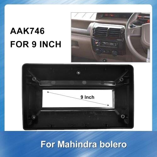 9 inch Car Radio Fascia GPS navigation For Mahinda Bolero Car Android Radio Navigation Fascia Panel Frame With Cable