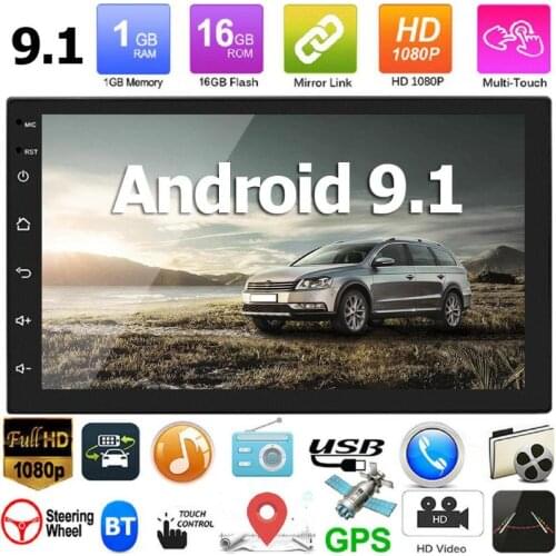 Hot Sale Bluetooth Radio Wear-resistant 7168 Upgraded Version Android 9.1 Head Unit GPS WiFi Bluetooth Car Stereo Radio
