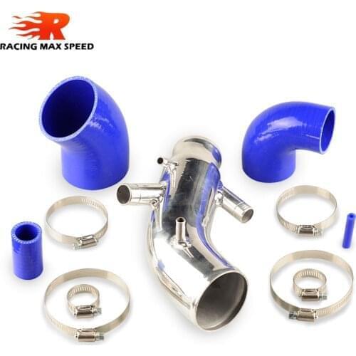 Free shipping Aluminum Pipe Intakes Pipe Silicon hoses Kit Suit for TT 1.8T mit 225 PSI AL-02-SI QR-02-BL