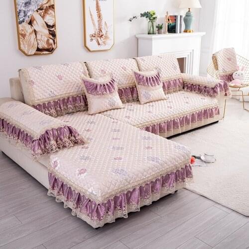Sofa Cover Slipcovers Skirt for Living Room Armchair Couch Sofa Couch Cover Furniture Protector Home Textile Almofadas Decor