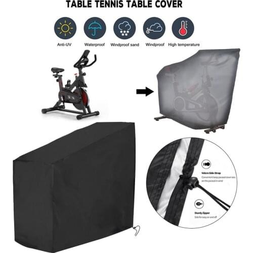 Exercise Stationary Bike Cover Upright Indoor Cycling Dustproof Waterproof Sunproof Protective Spinning Bike Cover Accessories