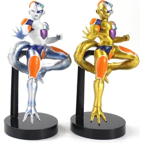 20cm Dragon Ball Z DBZ Anime Freezer Friezar Gold and Silver PVC Action Figure Cartoon Model Toys Dolls Kids Gift Brinquedos