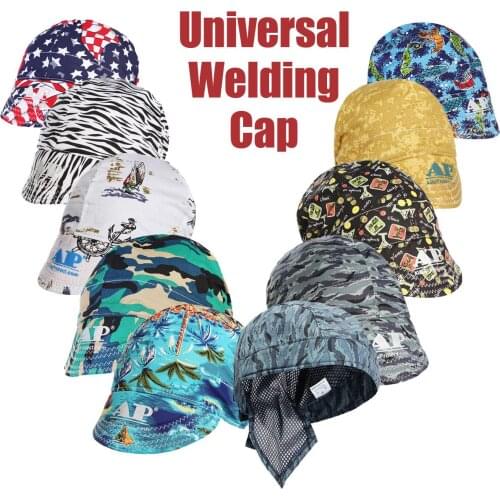 Elastic Welding Cap Hat Welding Protection Flame Retardant Workplace Safety Welder Sweat Absorption Hat Work Welding Cap