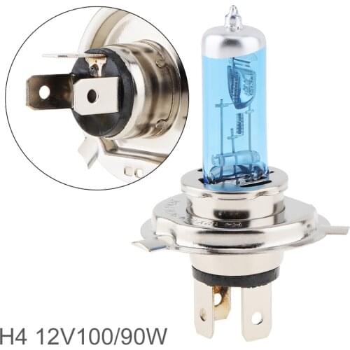 H4 Halogen Lamp 12V 100W / 55W 5000K Car Halogen Bulb Xenon Auto Front Headlight Fog Light Bulb Super White