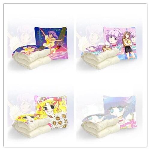 IVYYE Sweet Girls Anime Customized Foldable Quilt Summer Decoration Bed Home Throw Pillow Air Condition Blankets Unisex NEW
