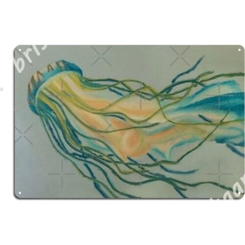 Jellyfish Metal Signs Plaques Printing Cinema Kitchen Home Tin sign Posters