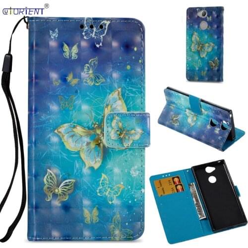 For Sony Xperia XA2 XA 2 Fashion Flip Wallet Case H4113 H4133 H3113 H3123 H3133 Leather Bumper Cover SonyXA2 Card Slot Phone Bag