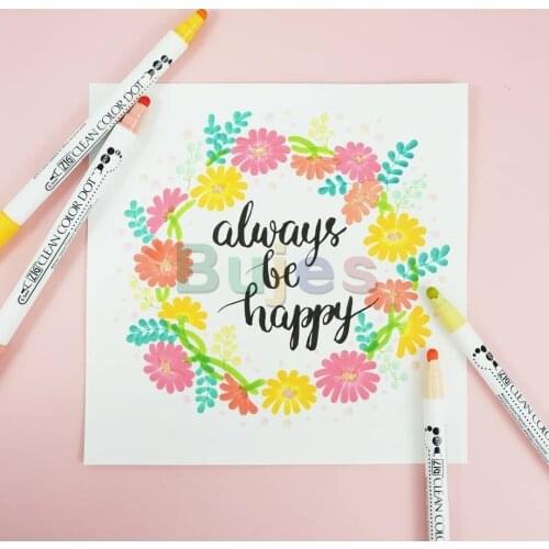 Kuretake GANSAI TAMBI Watercolors Pen Set, Handcrafted, Professional-Quality ,Point Brush, Painting Supplies