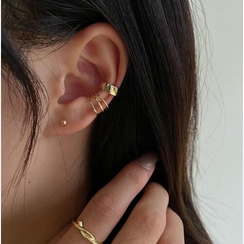 New Fashion Small Ear Cuff Set Earrings For Girls Earcuff Cute Cartilage Clip On Earrings No Pierced Women Punk Jewelry Trendy