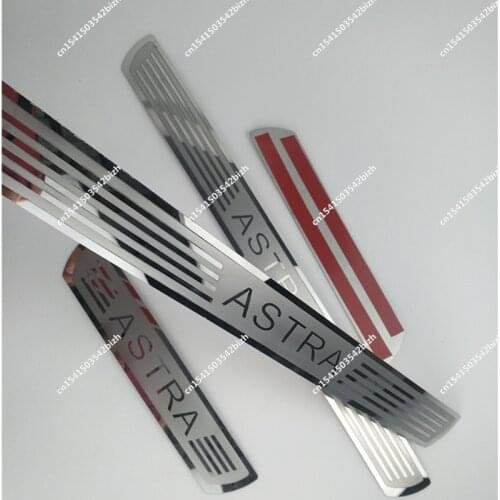 For Opel Vauxhall ASTRA G H J K GTC 2010-2020 Door Sill Scuff Plate Trim Stainless Kick Pedal Protectors Car Styling Accessories