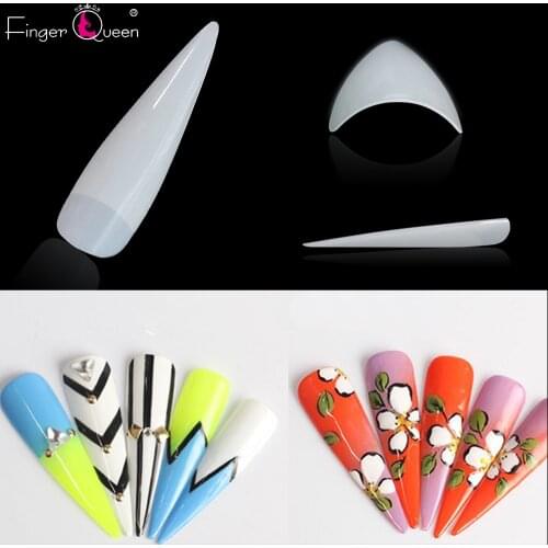 Fake Nails 500pcs Fashion Ballerina Coffin Nails Tips False Nail