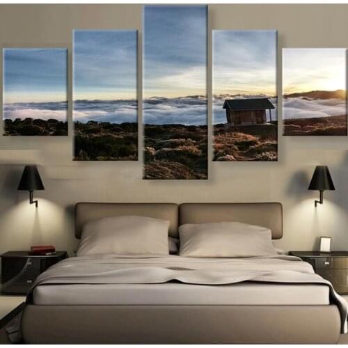 Clouds Of Mount Kilimanjaro Canvas Painting Wall Art 5 Pieces Prints Home Decor Picture Panels Poster For Linving No Frame