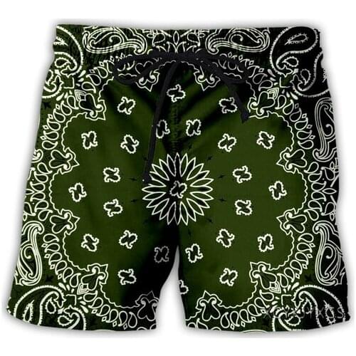 New Bandana Pattern 3D Print Causal Clothing Fashion Men Women Tracksuits Crewneck Hip Hop Shorts Plus size S-7XL