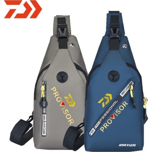 2021 New DAIWA Men Single Shoulder Fishing Bags Waterproof Leisure Multi Function Backpacks Fishing Gear Kit Sport Hiking Bag