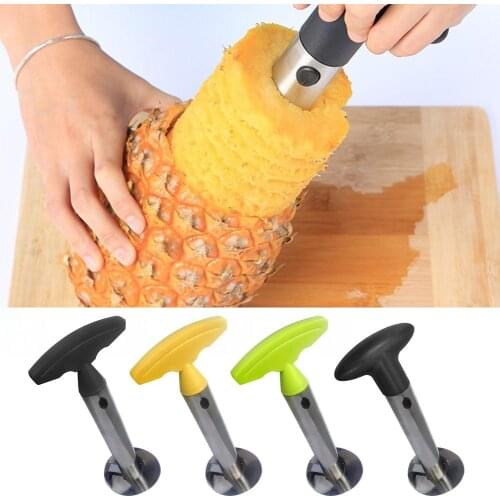 Stainless Steel Pineapple Peeler Corer Slicer Cutter Fruit Kitchen Utensil Cooking Remover Blades Gadget Kitchen Tool