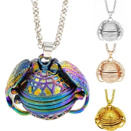 Necklace Retro 4-Layers Openable Alloy Women Locket Pendant Aromatherapy Photo Necklace for Valentine Day цепь на шею 2021 New