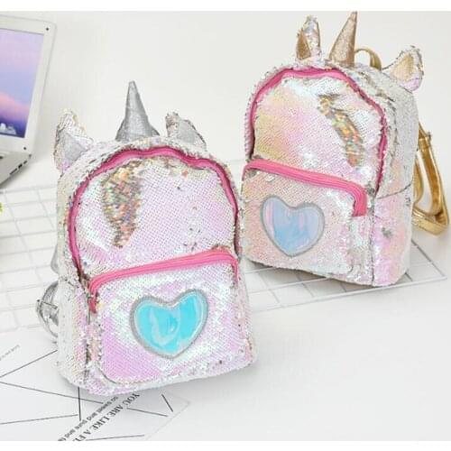 M536 Fashion Women Backpack Small Size Double-sided Sequins Travelling Bag Women Girl Lovely Bag Wholesale