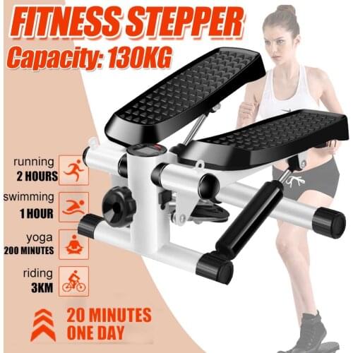 Mini Fitness Horizontal Stepper With LCD Display Indoor Cycling Bike Stepper Apparatus For Home Office Gym Aerobic Exercise HWC