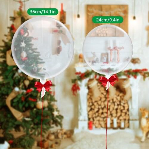 PVC transparent bobo ball 10-36cm Clear Bubble Balloon Transparent For Wedding Party Decor New Year Christmas Children toy