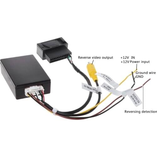 High Quality 1 Pc Auto Car Backup Camera Rearview RGB To AV Converter Adapter Box For VW Volkswagen New 2018