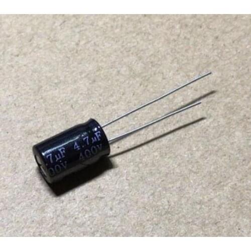 20PCS 400V 4.7UF 8*12 8X12MM 4.7UF DIP Aluminum electrolytic capacitors