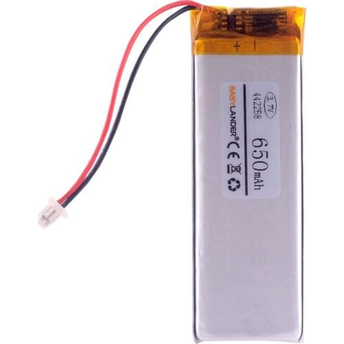 442258 3.7V 430mAh lithium Polymer Battery For headset Bracelet Oticon Streamer 1.4 DVR MP3 MP4 Recording Pen 402060