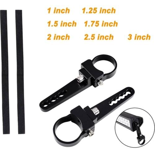 ECAHAYAKU Car LED Light Clamp Mounting Bracket Round Tube Bar Roll Cage Bumper Driving Lamp Holder 1 1.2 1.5 1.75 2 2.5 3 Inch