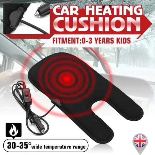 12V Car Baby Winter Car Seat Cover -30~+35° Temperature Adjustable Fiber Cloth Heater Warmer Pad Winter Car Seat Cover For Kid
