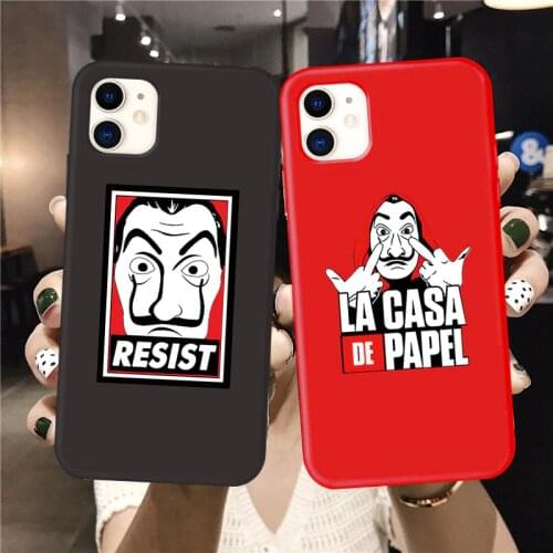 Spain TV Money Heist House of Paper Phone Case for iPhone 12 11 Pro Max 7 6S 8Plus SE2020 X XSMax XR soft La Casa de papel Cover