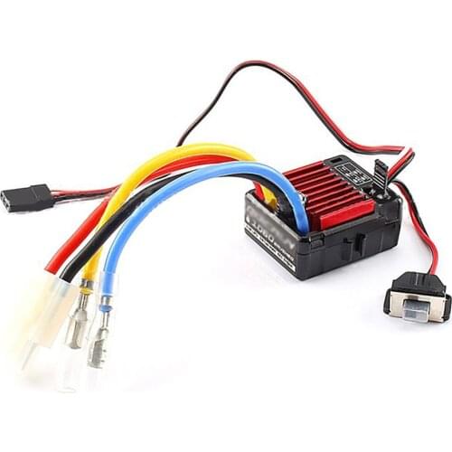 Waterproof Brushed 60A Brushed ESC Electronic Speed Controller for 1/10 RC Car Parts Accessories
