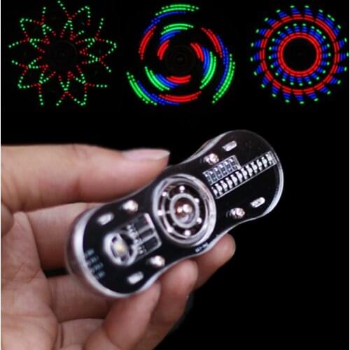 Eletronic led Fingertip gyro Making kit Display text pattern Programmable