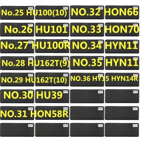 25-36 lishi 2 in 1 tool HU100(10) HU101 HU100R HU162T(9) (10) HU39 HON58R HON66 HON70 HYN11 Ign HY15 HYN14R Locksmith Tool