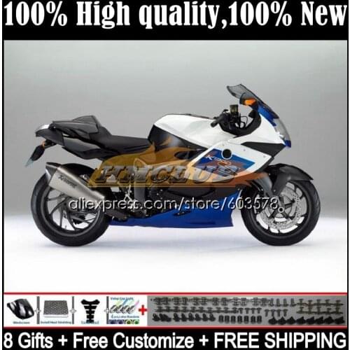 Body For BMW K 1200 S 1200S K1200S 05 06 07 08 09 10 47CL.10 K1200 S K-1200S 2005 2006 2007 2008 2009 2010 Fairing blue white
