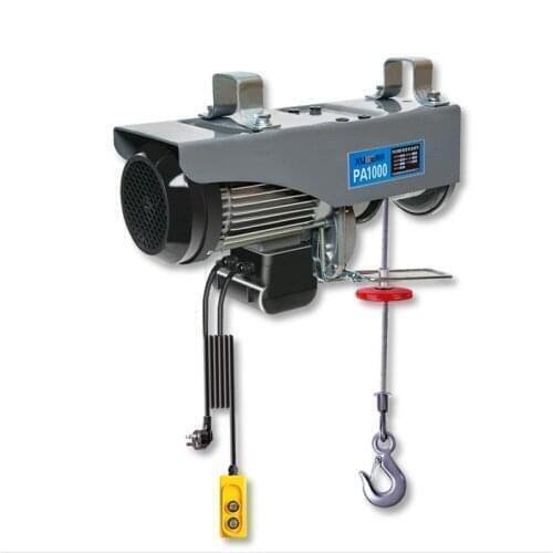 Miniature Electric Hoist 220V Household Small Crane 1/0.5 Ton Winch Hoist Decoration Lifting Crane