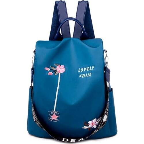 Fashion Style Female Anti-theft Backpack Oxford Cloth Bookbags for School Teenagers Girls Designer High Quality Travel Backpacks