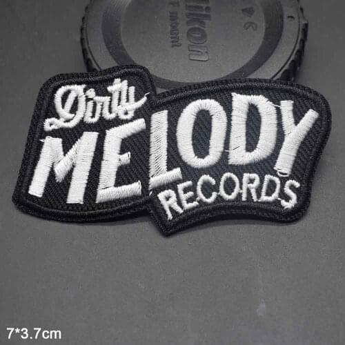 Cartoon Lovely White Ghost Alien Head Melody Mad Iron On Embroidered Clothes Patch For Clothing Garment