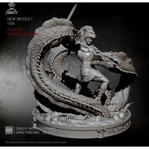 75MM Resin Model Kits God of War Leech self-assembled TD-2217
