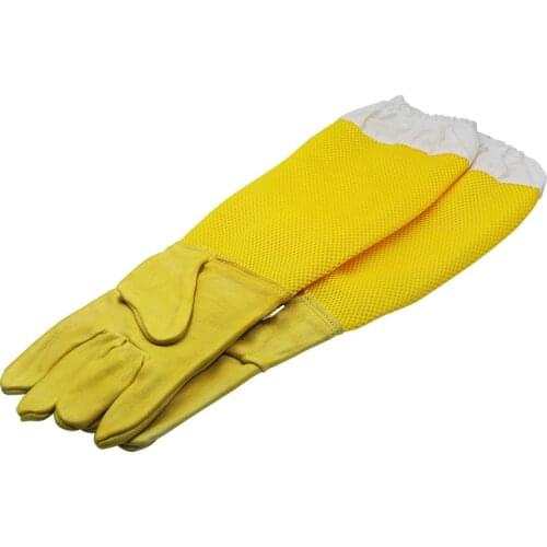Beekeeping Gloves Breathable Mesh Protective Sheepskin Bee Glove For Professional Apiculture Beekeeper Beekeeping Tool