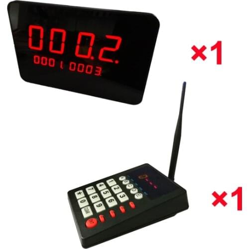 Queue paging system restaurant call for service 1 keyboard 1 screen used in the KFC fast food