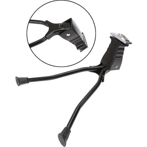 MTB Road Bicycle Kickstand Parking Rack Triangle Bike Support Side Kick Stand Foot Brace 1Pcs Black Bicycle Kickstand Medium