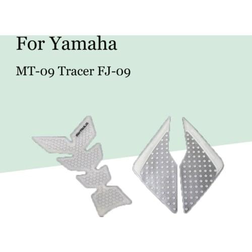 Applicable To Yamaha MT-09 Tracer FJ-09 Tension Transparent Matte Paste White Fuel Tank Stickers Motorcycle Accessories