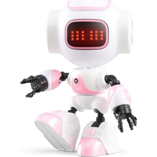 R9 RUBY Touch Control DIY Gesture Mini Smart Voiced Alloy Toy RC Robot For Children Kids Birthday Gifts Present