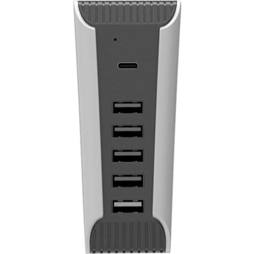 5 in 1 USB Hub USB Splitter Expander Adapter with USB5A + 1C Ports for PS5 PlayStation 5 Digital Edition Console