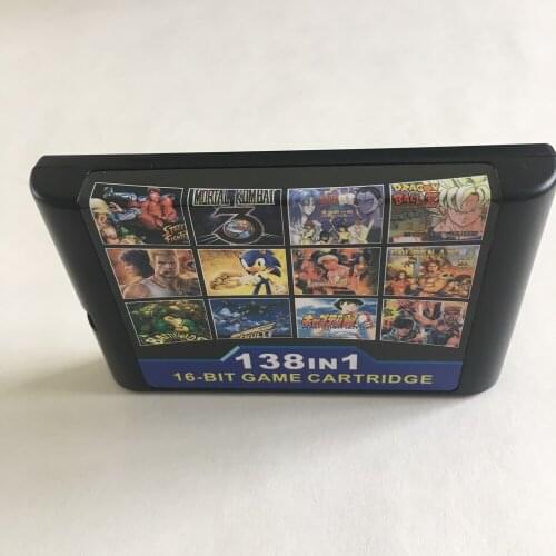 SEGA Game 138 in 1 Game Cartridge 16 bit Game Card For sega mega drive 2 Genesiss Console