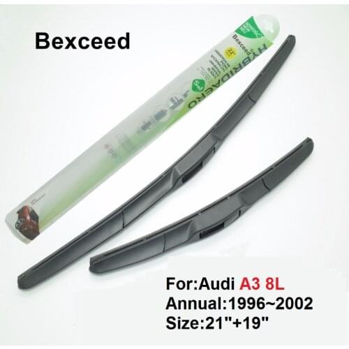 For Audi A3 8L 21"+19"High Quality Bexceed of Car windshield hybrid wiper blade