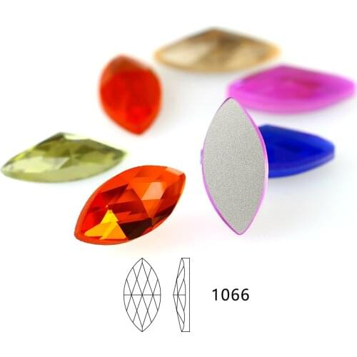 Flat back Rhinestones horse eye shape rhinestone bead glass Mixed Color Glass Flat Back Stone decorations for clothes Craft DIY