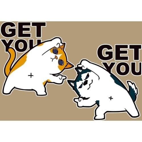 Animal Patches Set Cute Dance Dog Heat Transfer Iron on Clothes Patches Washable Badges DIY Patch Thermal Stickers on Clothes