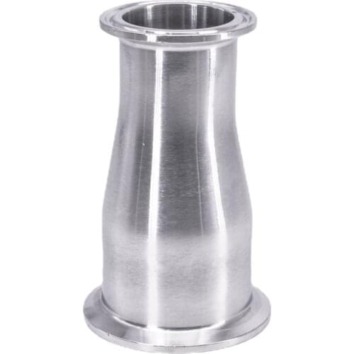 19 25 32 38 45 51 57 63mm Pipe 1.5" 2" 2.5" Tri Clamp Reducer Connector SUS 304 316L Stainless Sanitary Pipe Fitting Homebrew