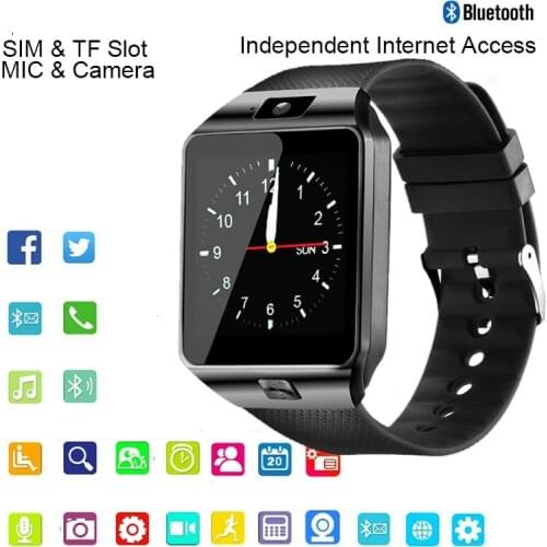 Smart Watch men android phone bluetooth Watch Waterproof Camera Sim Card Smartwatch Call Bracelet Watch Women DZ09 Free shipping