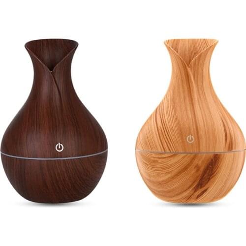 USB Electric Auto Home Steam Humidifier Aroma Anion Car Essential Oil Diffuser Air Freshener Wood Grain Aromatherapy Atomizer